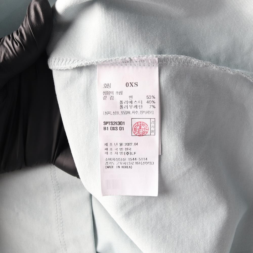 헤지스 피즈 스카이블루 패치 반팔 티셔츠 이미지 6
