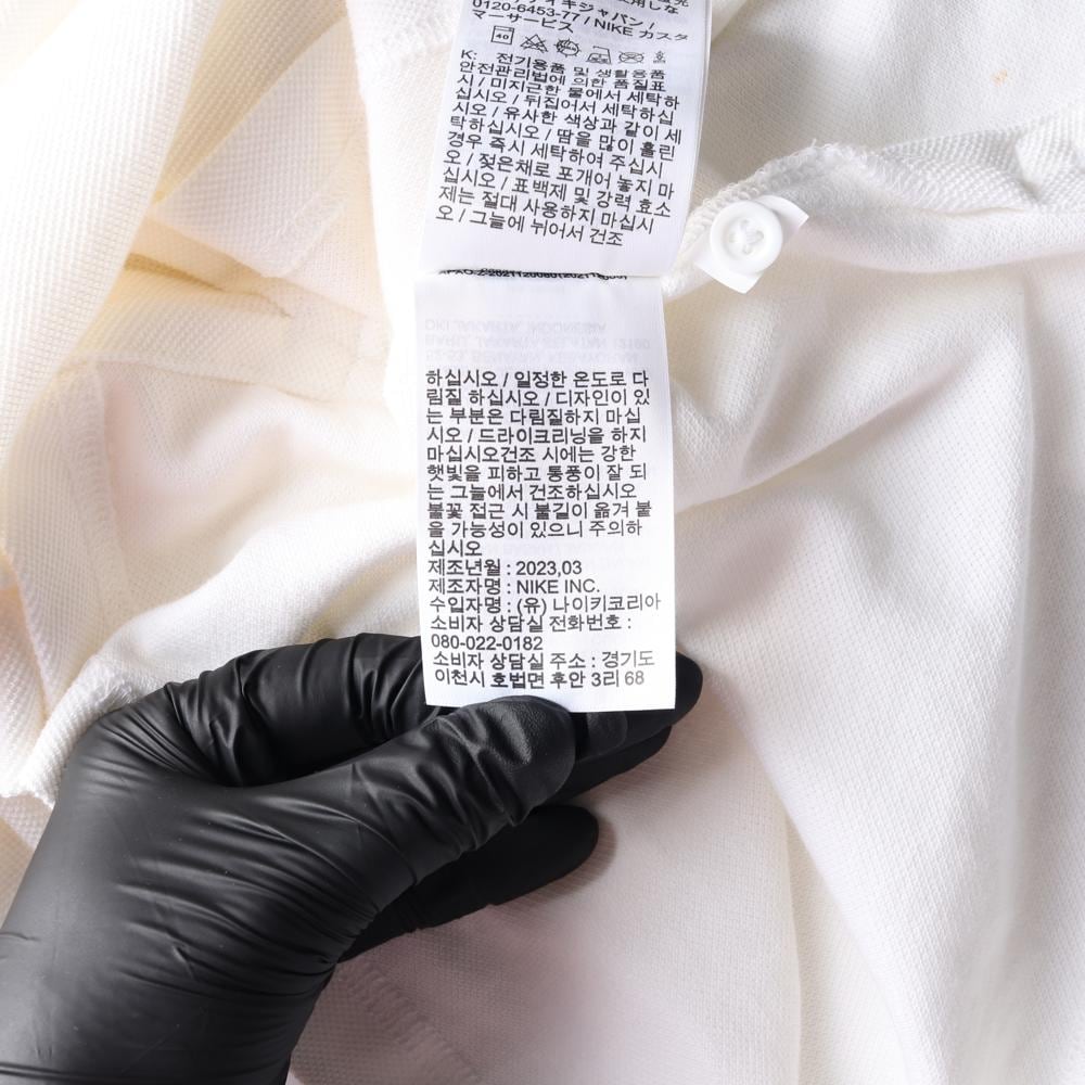 나이키 아이보리 자수로고 반팔 카라티 폴로 티셔츠 상세 이미지 7