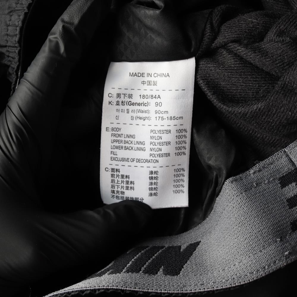 나이키 블랙 와이드 밴딩 바지 겨울 팬츠 이미지 7