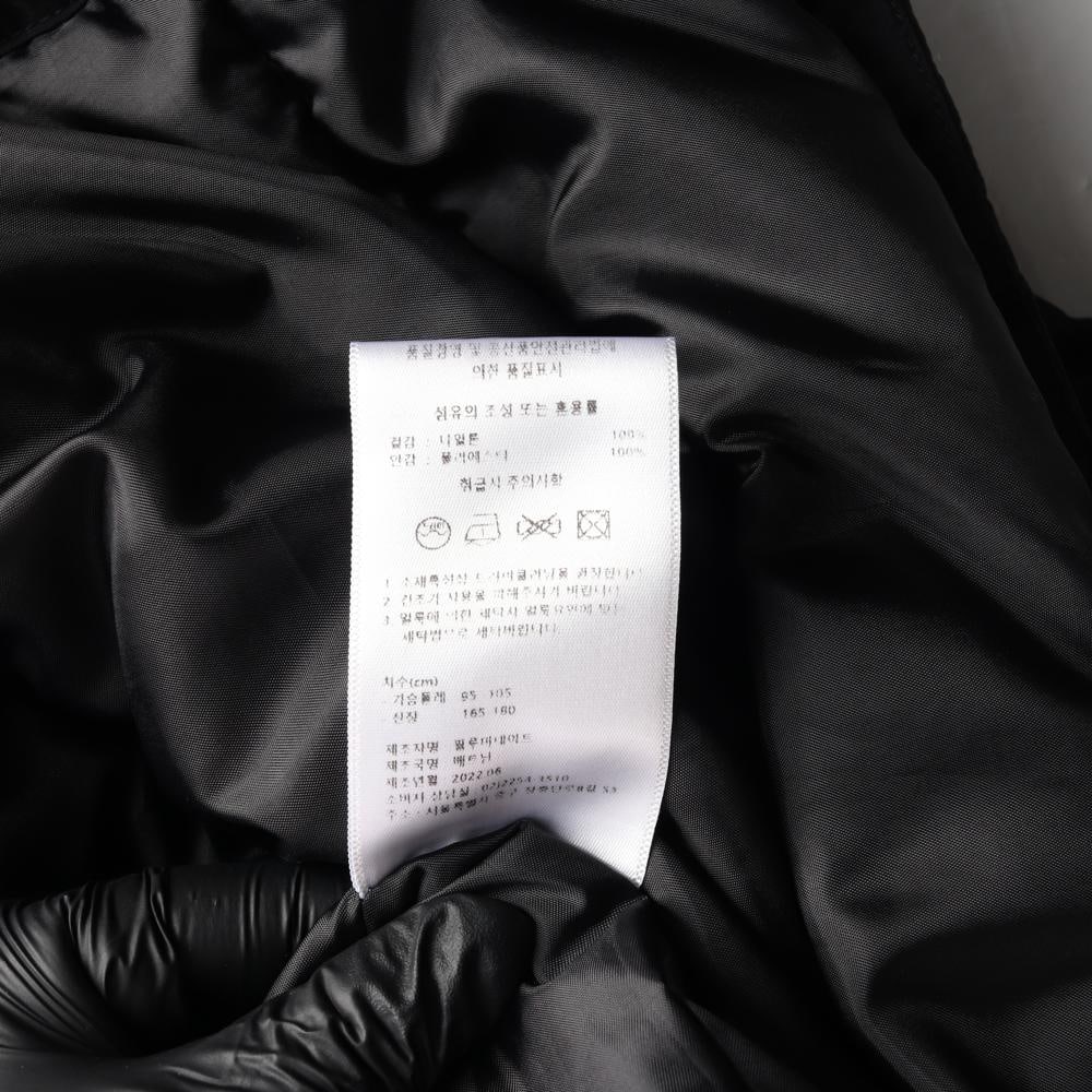 필루미네이트 블랙 하이넥 패딩 집업 점퍼 이미지 7