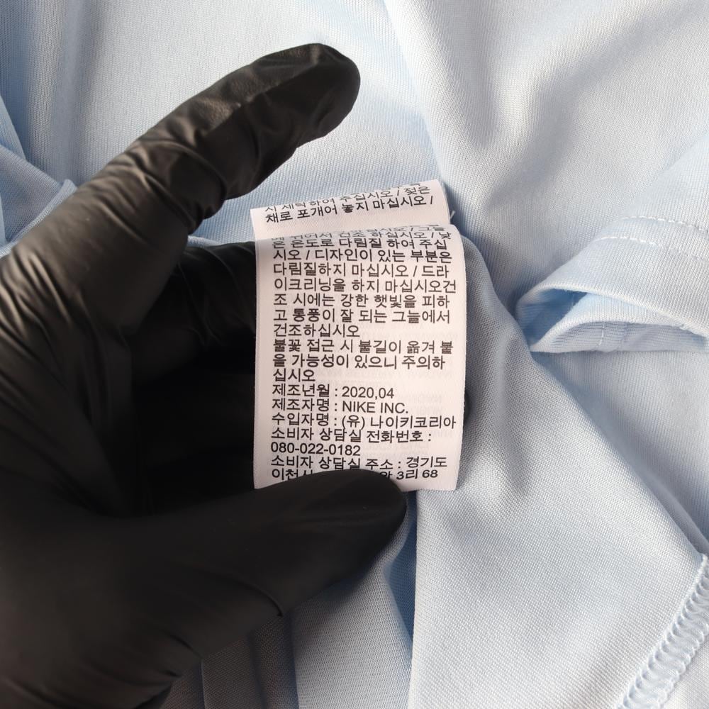 나이키 스카이블루 드라이핏 스포츠 반팔 크루넥 티셔츠 상세 이미지 7