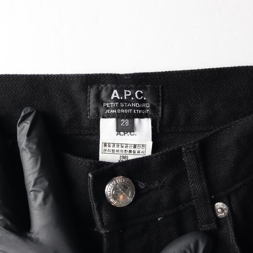 APC아페쎄 W28 블랙진 블랙 데님 청바지 상세 이미지 6