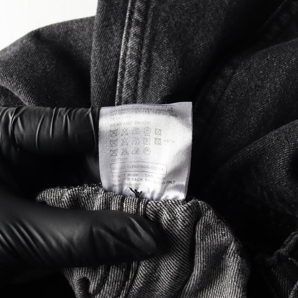 굿라이프웍스 다크그레이 와이드 뒷밴딩 카고 데님팬츠 청바지 상세 이미지 7