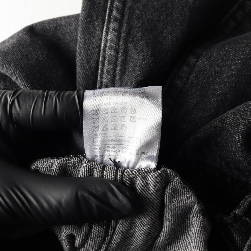 굿라이프웍스 다크그레이 와이드 뒷밴딩 카고 데님팬츠 청바지 이미지 7