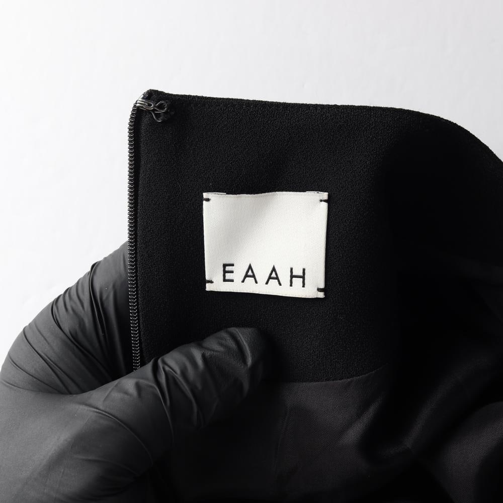 EAAH이아 블랙 스퀘어넥 반팔 롱 플리츠 원피스 드레스 이미지 6
