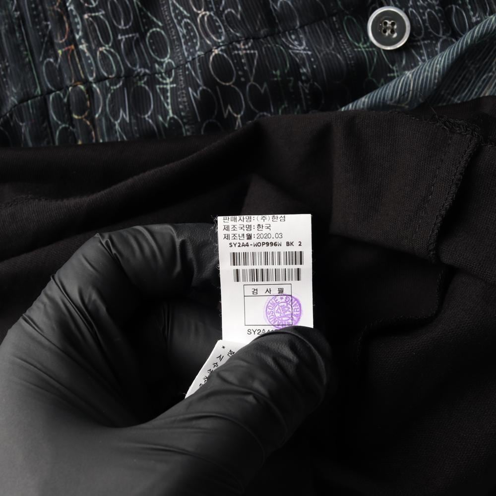 시스템 쉬폰 레이어드 반팔 셔츠원피스 상세 이미지 9