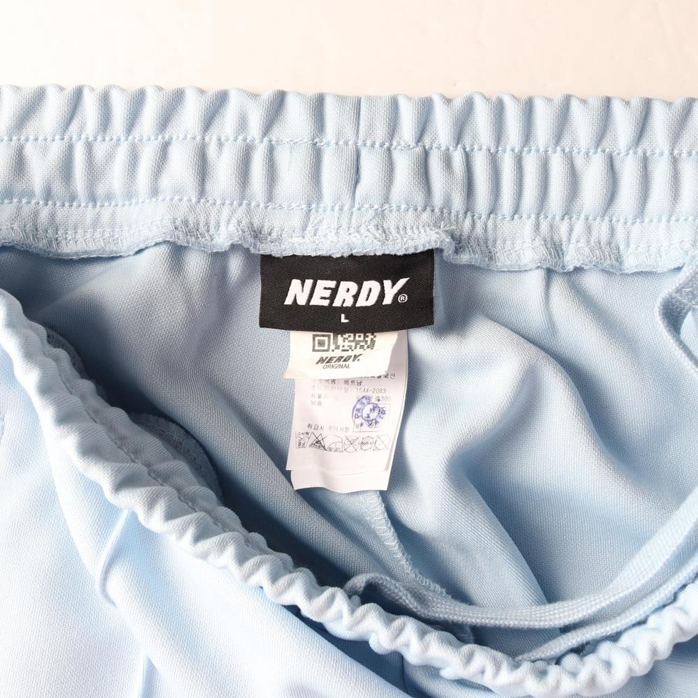 널디 스카이블루 화이트 트랙팬츠 밴딩 바지 팬츠 이미지 6