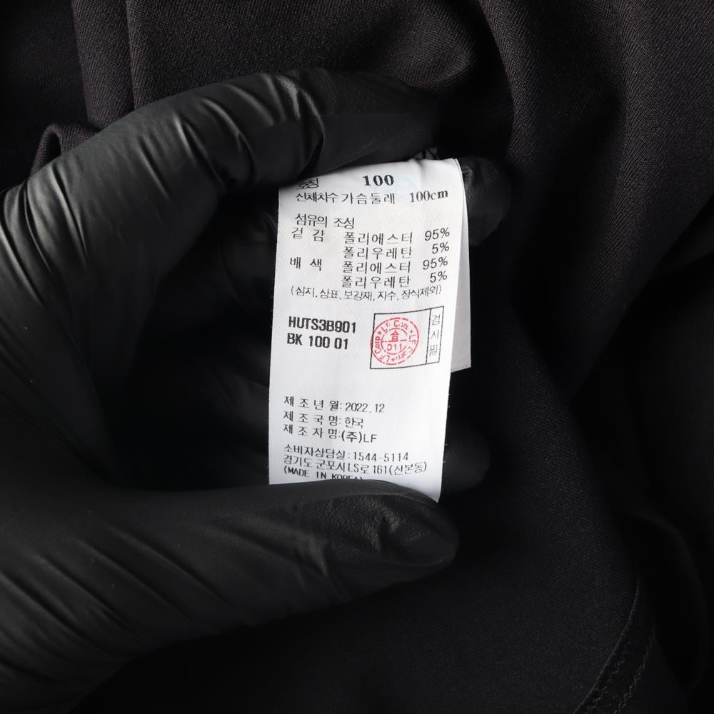 헤지스 골프 블랙 입체 로고 긴팔 카라티 폴로 티셔츠 23SS 상세 이미지 6