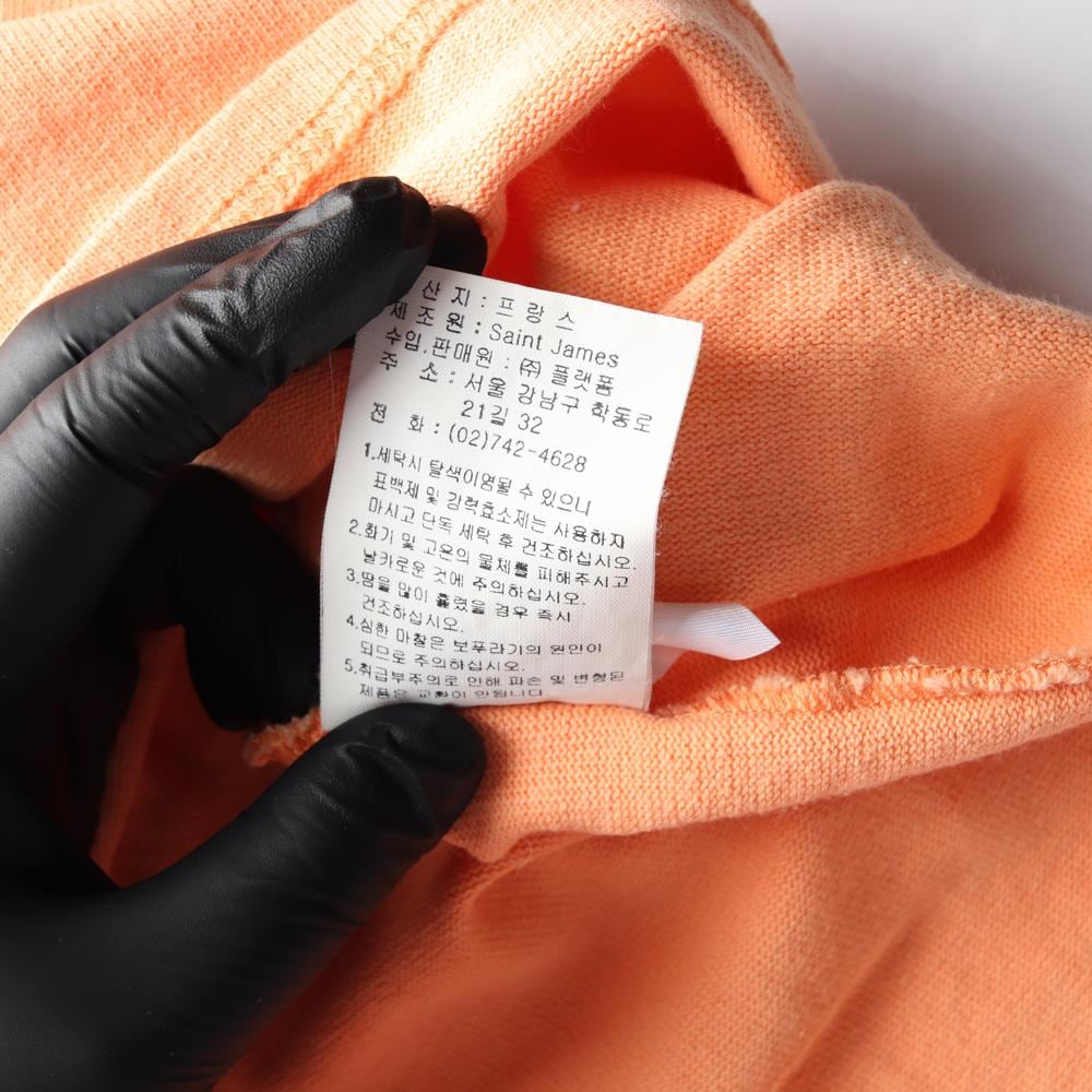 세인트 제임스 오렌지 코랄 보트넥 긴팔 티셔츠 상세 이미지 7
