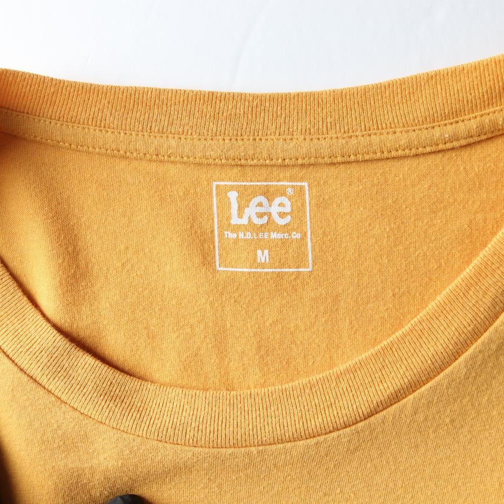 리 Lee 머스터드 로고 프린팅 반팔 티셔츠 상세 이미지 5