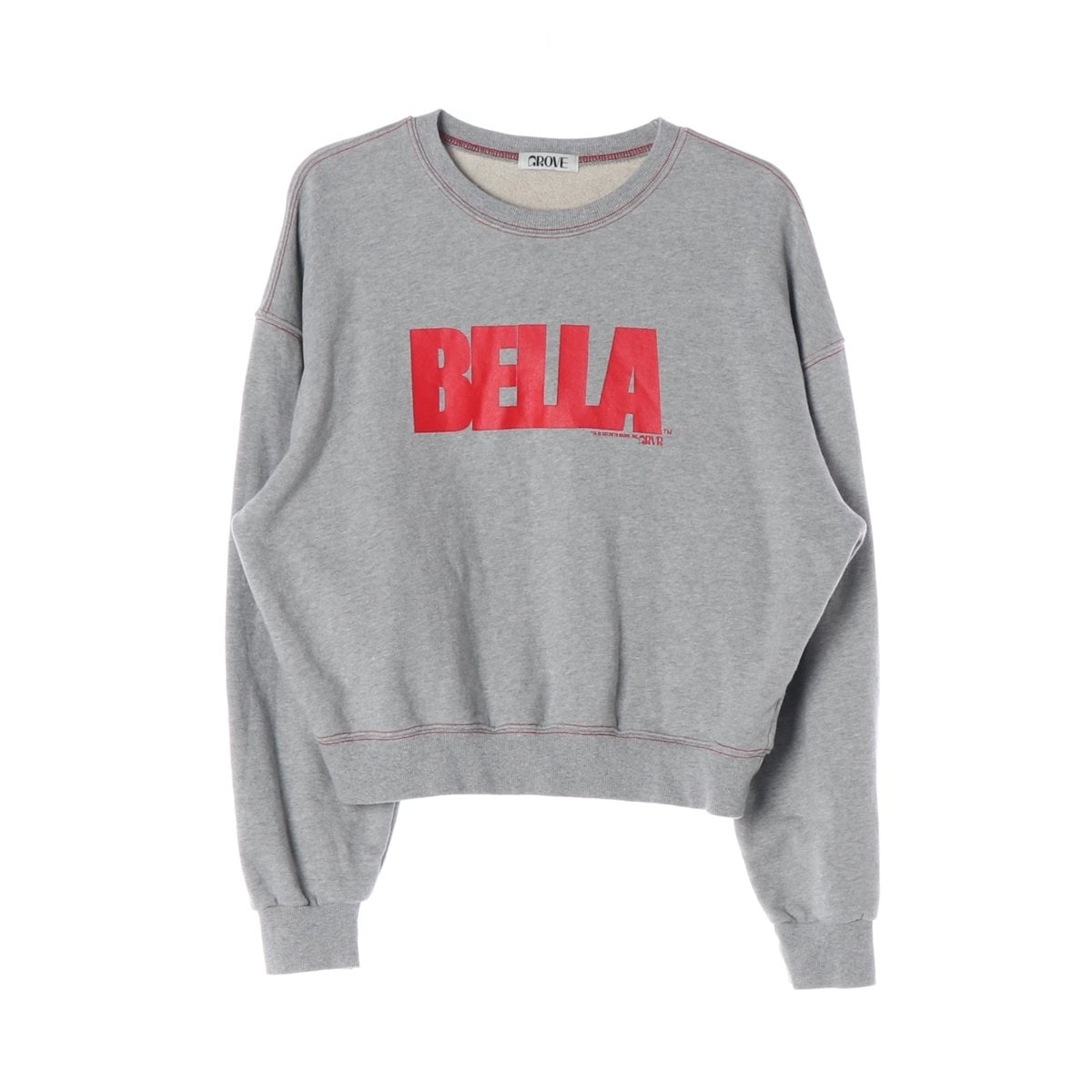 그로브 그레이 BELLA 맨투맨 스웨트셔츠 셋업 티셔츠 이미지 1