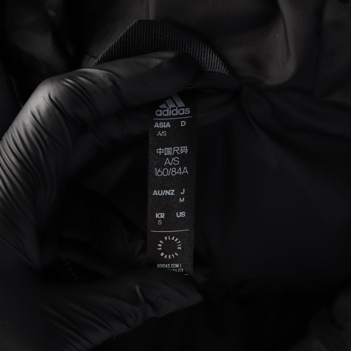 아디다스 블랙 삼선 로고 후드 패딩 다운 재킷 점퍼 23FW 상세 이미지 6