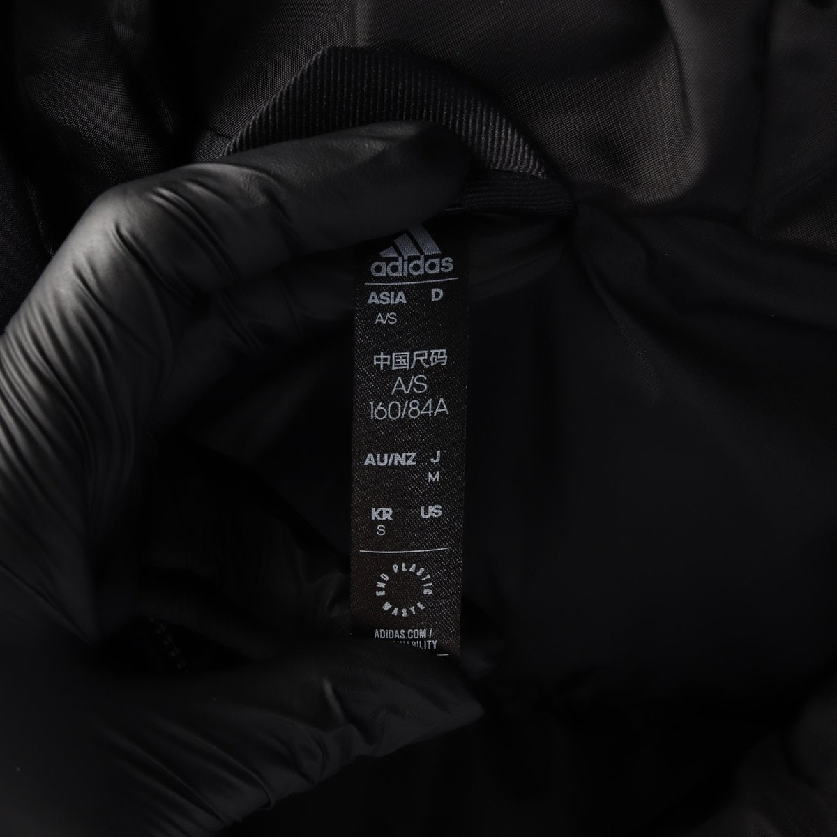 아디다스 블랙 삼선 로고 후드 패딩 다운 재킷 점퍼 23FW 이미지 6
