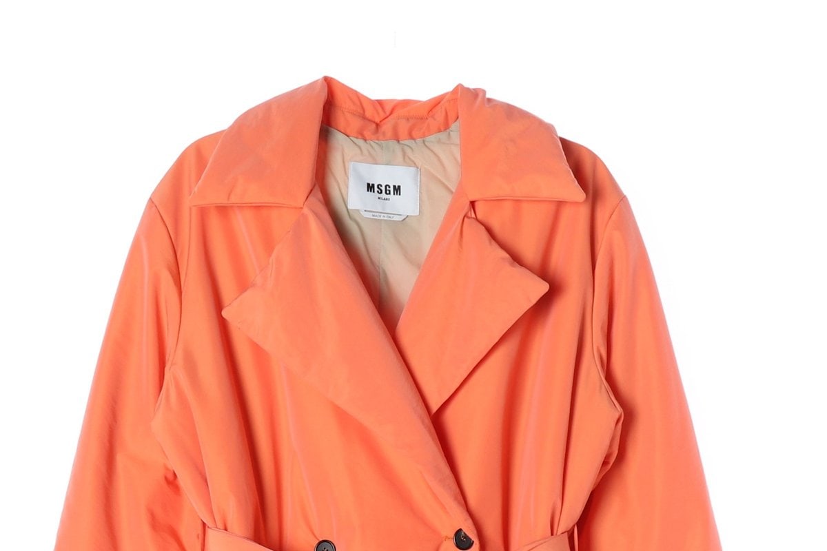 MSGM 엠에스지엠 오렌지 트렌치 코트 패딩 점퍼 21FW 이미지 4