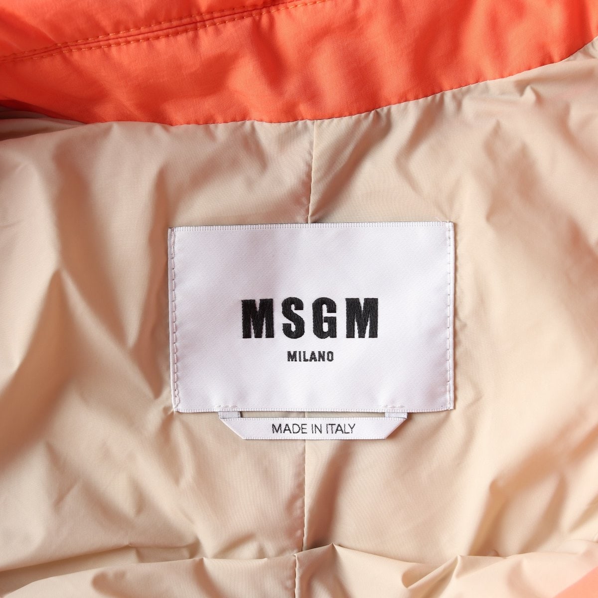 MSGM 엠에스지엠 오렌지 트렌치 코트 패딩 점퍼 21FW 이미지 7