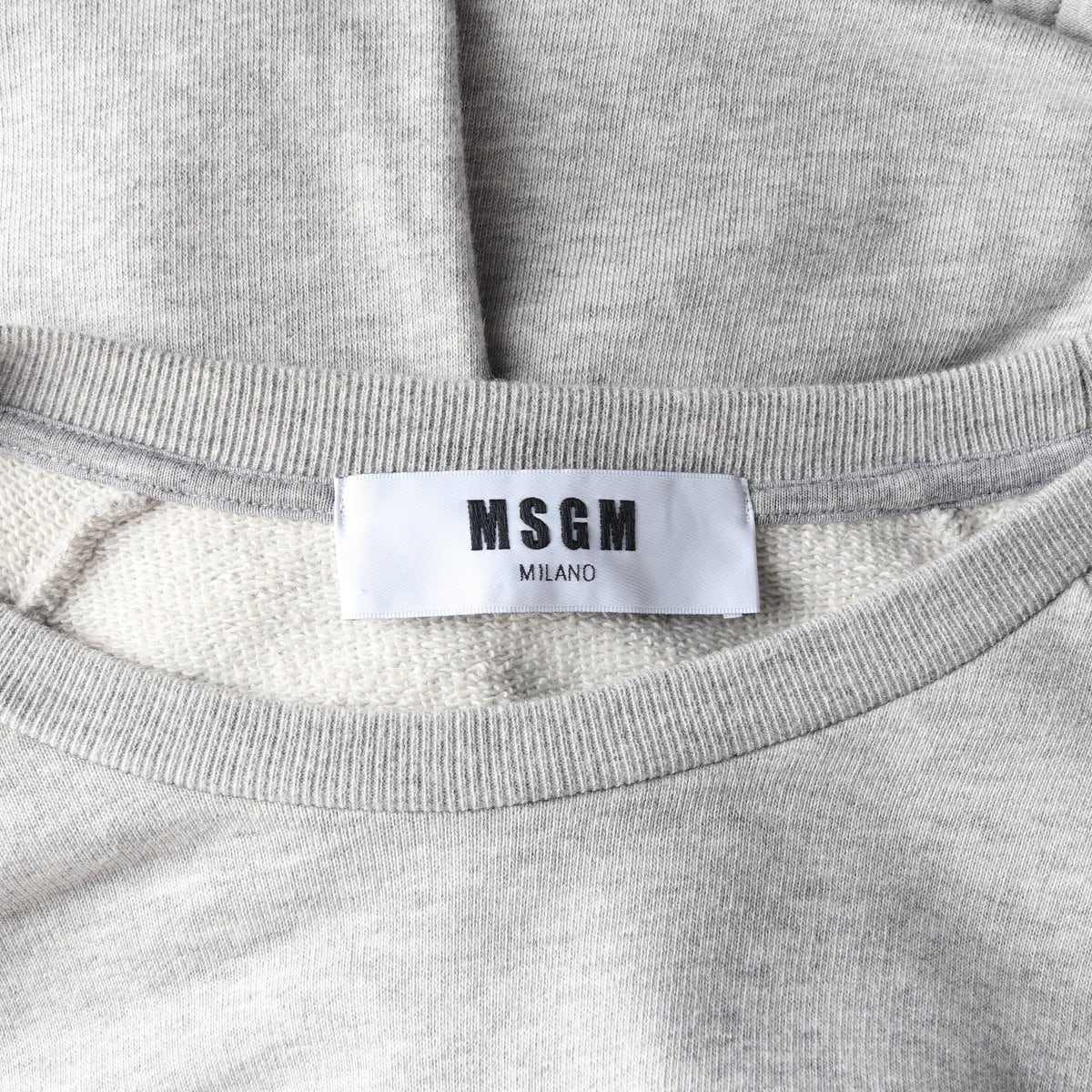 MSGM 엠에스지엠 그레이 리본 타이 벨트 맨투맨 티셔츠 상세 이미지 6