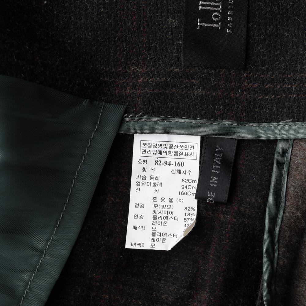 시스템 울캐시미어100% 브라운 테일러드 더블 재킷 코트 상세 이미지 7
