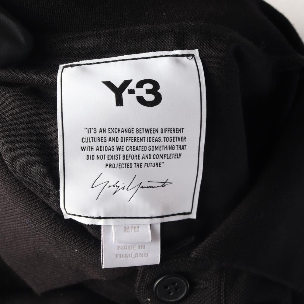 Y-3 블랙 로고 오버핏 반팔 카라티 폴로 티셔츠 상세 이미지 6