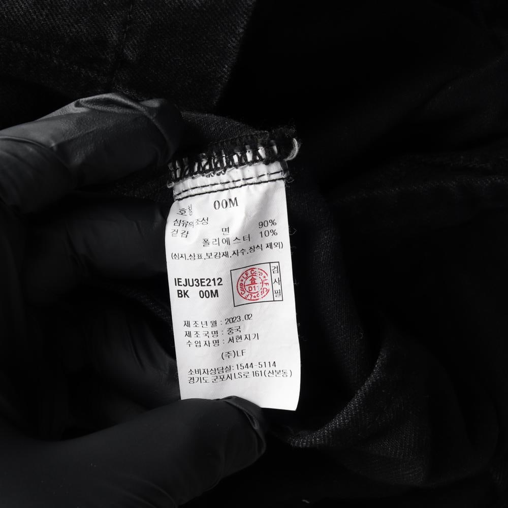 일꼬르소 블랙 오버핏 카라 청자켓 데님 집업 재킷 이미지 6