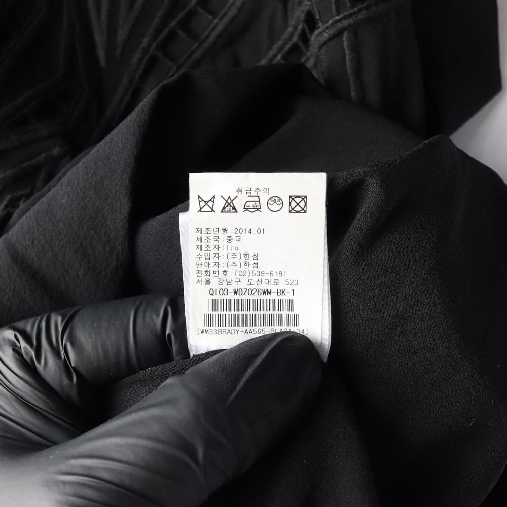 IRO이로 실크 블랙 레이스 아일렛 민소매 원피스 드레스 이미지 8