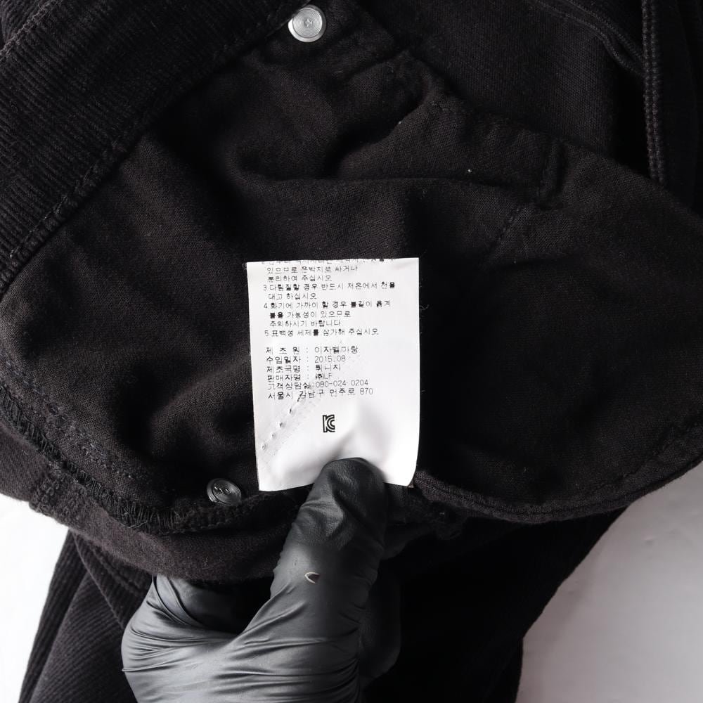 이자벨마랑 블랙 코듀로이 데님 진 청바지 상세 이미지 8