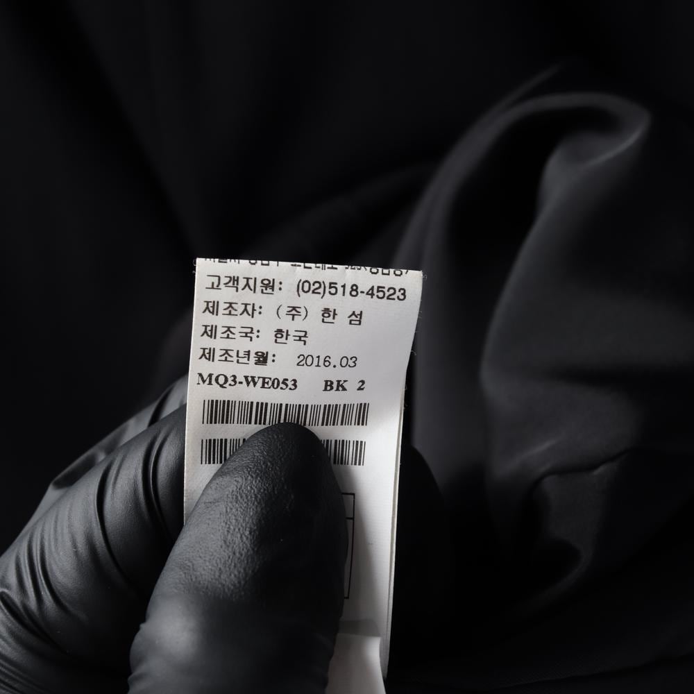 마인 블랙 리본 소매 반팔 원피스 정장 튜닉 드레스 상세 이미지 8