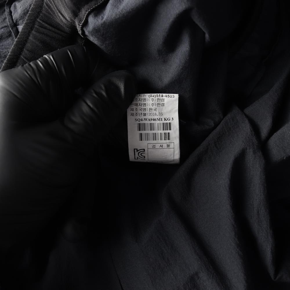 시스템 네이비 핀턱 와이드 밴딩 나일론 7부 바지 팬츠 이미지 7