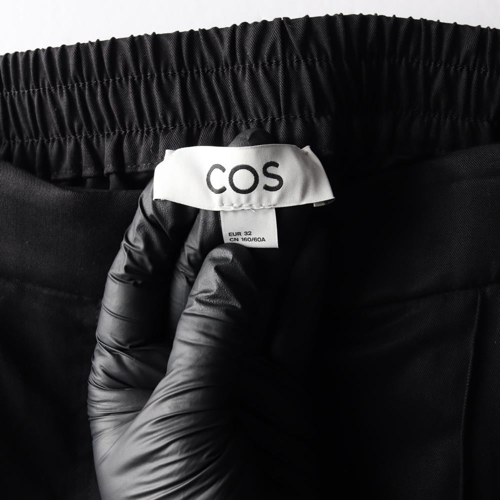 코스 블랙 뒷밴딩 와이드 슬랙스 여름 바지 팬츠 상세 이미지 6