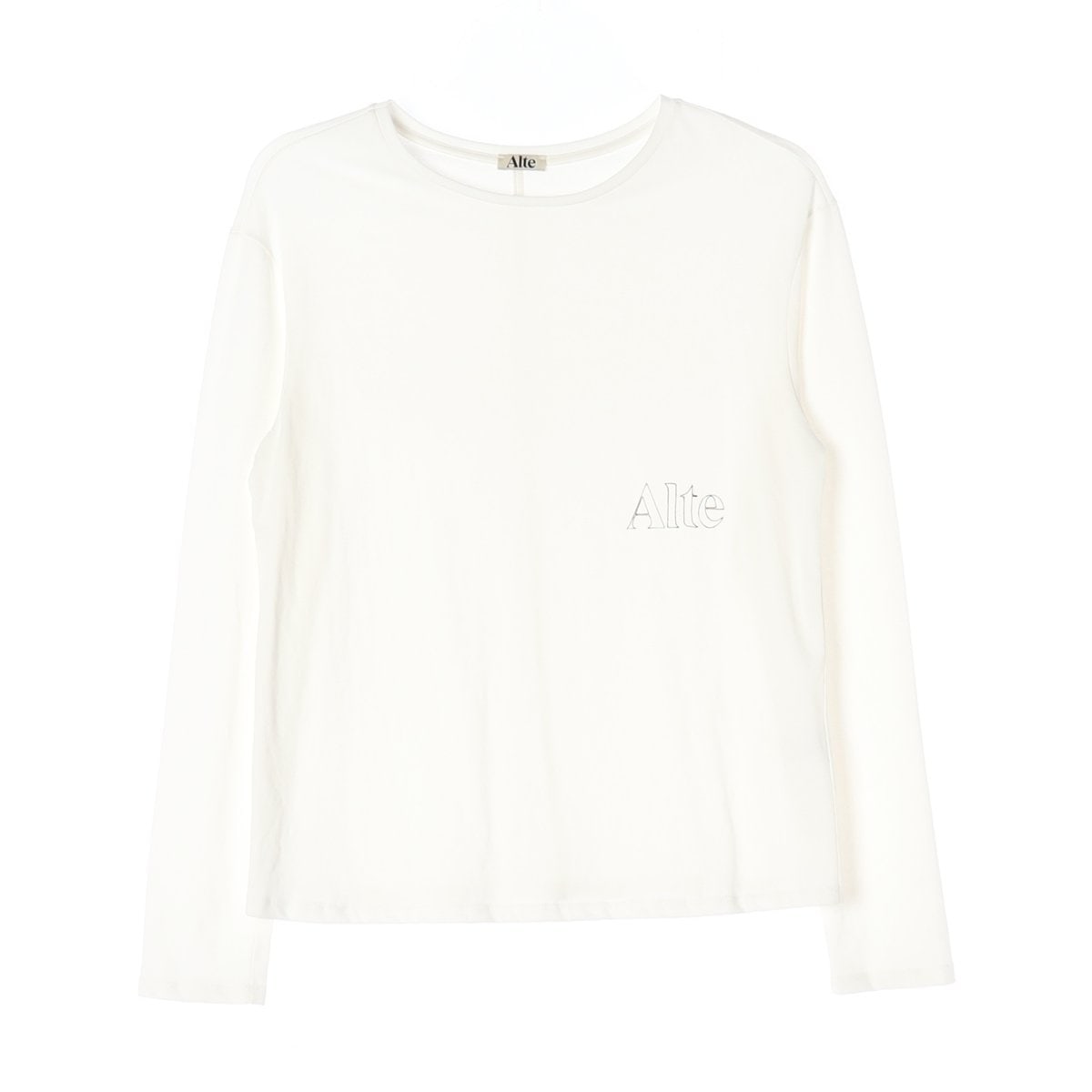 ALTE알테 아이보리 로고 긴팔 티셔츠 이미지 1