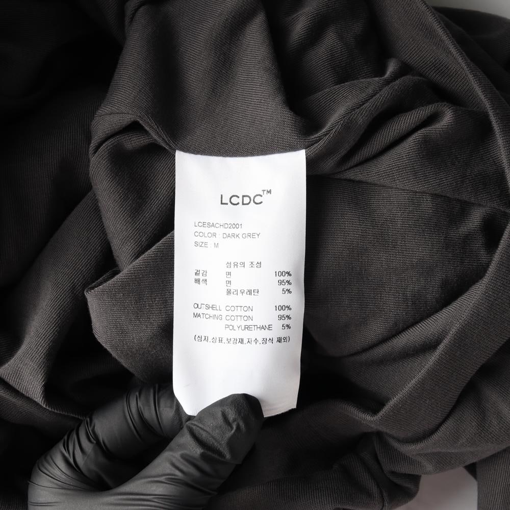 LCDC TM엘씨디씨티엠 25SS 차콜 트위스트 긴팔 크롭 후드티 후디 이미지 7