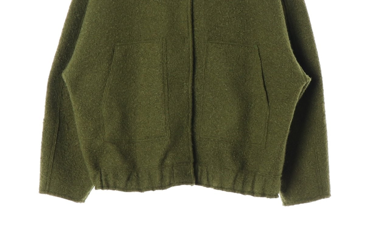 ZARA 자라 카키 부클 봄버자켓 오버핏 숏코트 점퍼 이미지 4
