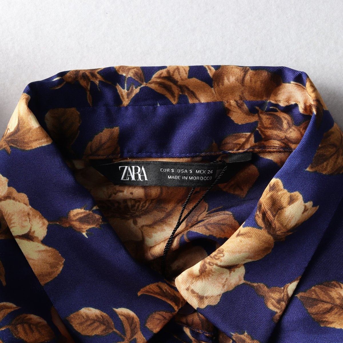 (새상품)ZARA 자라 네이비 베르사체 패턴 롱 셔츠 원피스 이미지 6