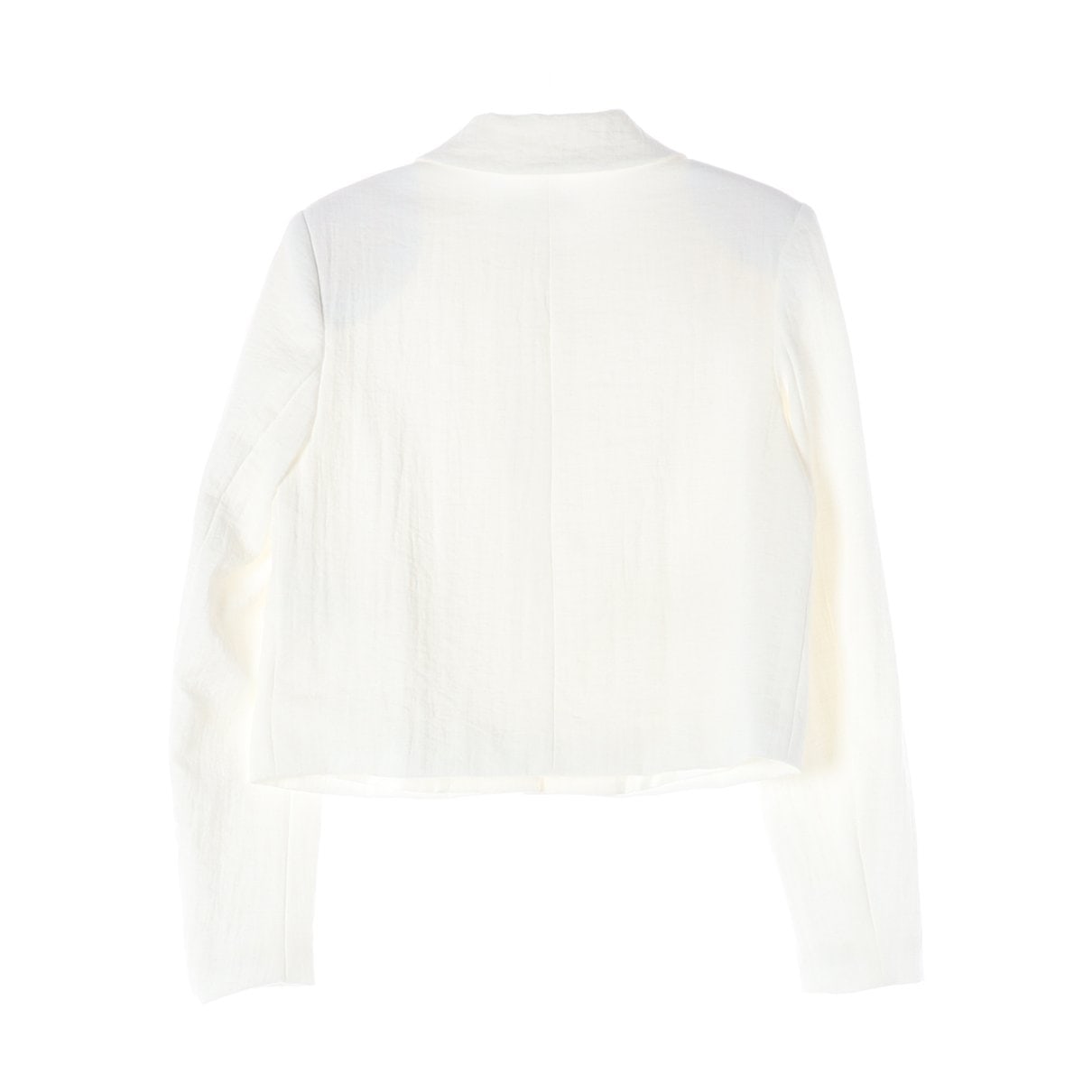 ZARA 자라 화이트 실키 숏 싱글 자켓 재킷 이미지 3
