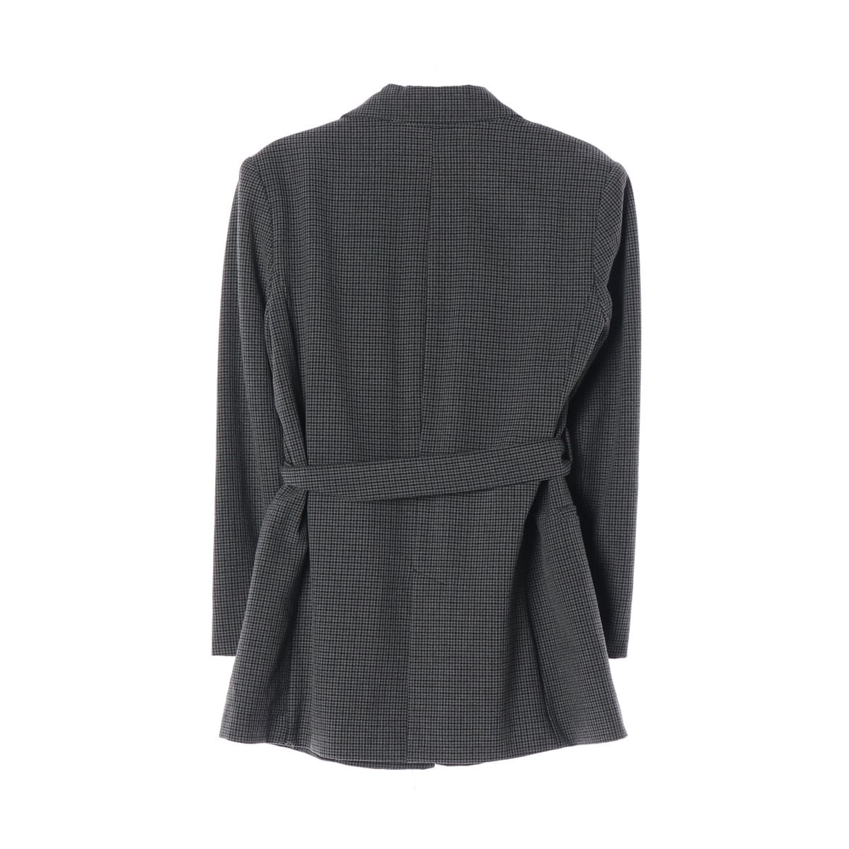 ZARA 자라 그레이 잔체크 벨트 블레이저 자켓 재킷 상세 이미지 2