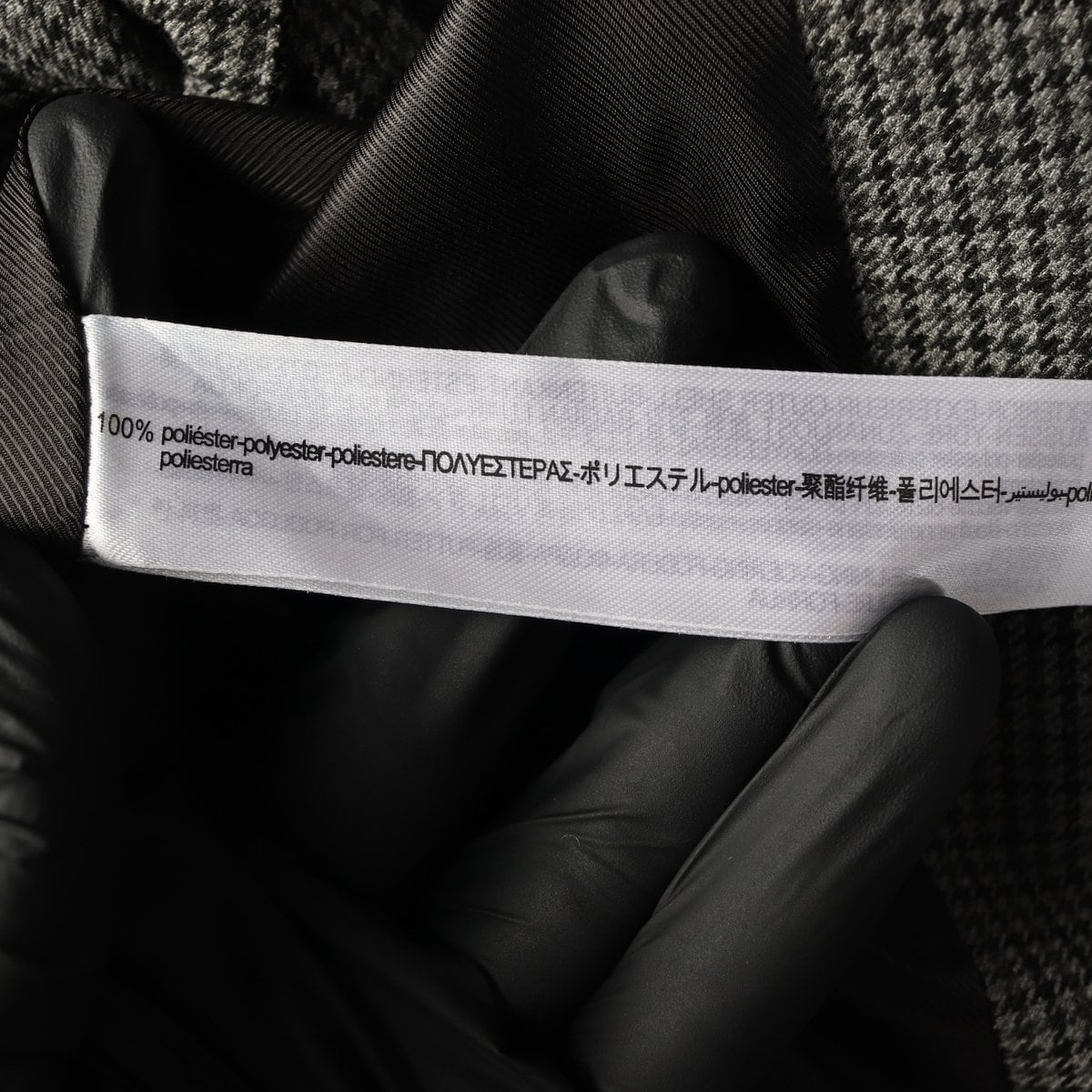 ZARA 자라 그레이 잔체크 벨트 블레이저 자켓 재킷 상세 이미지 7