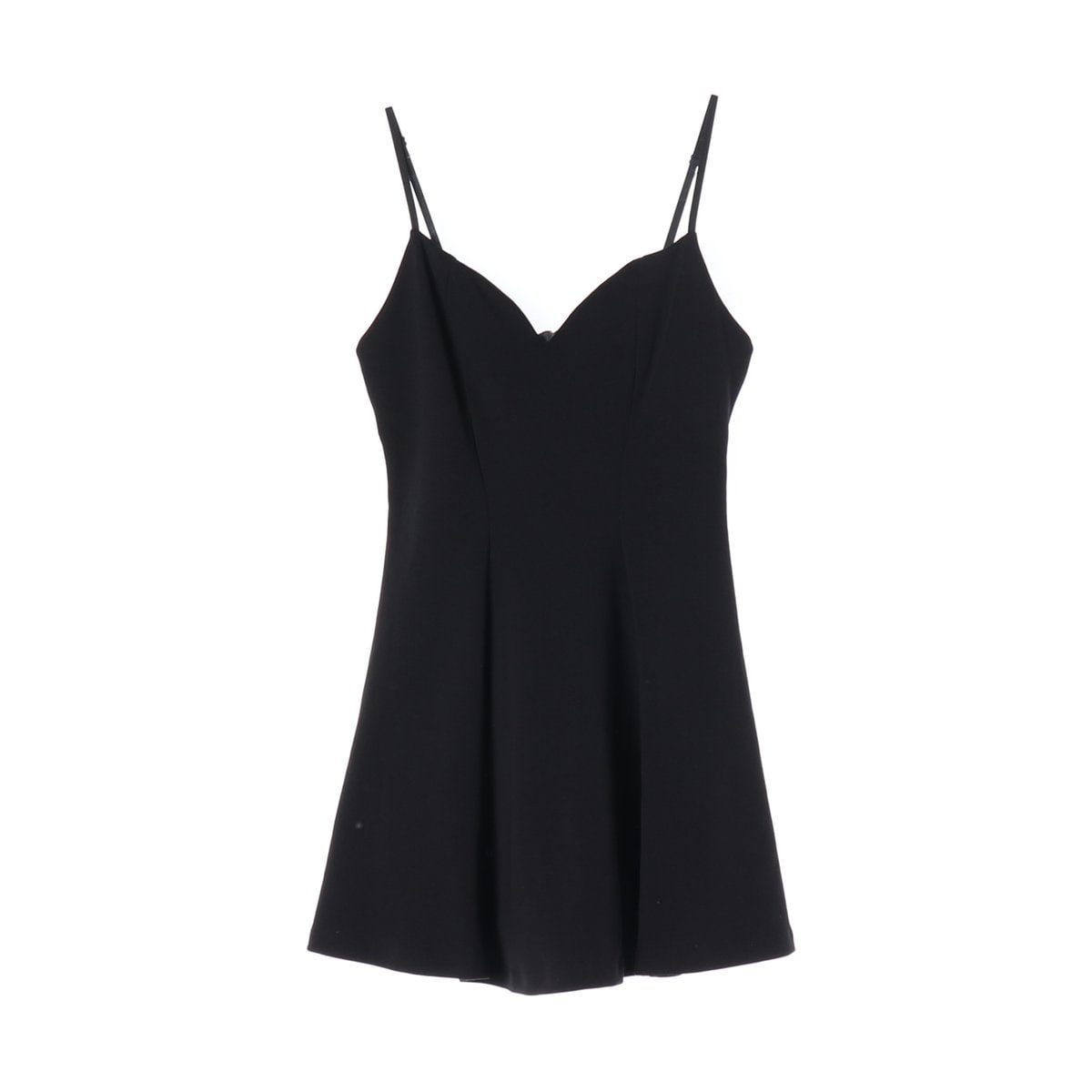 ZARA 자라 블랙 브이넥 뷔스티에 나시 미니 플레어 원피스 이미지 1