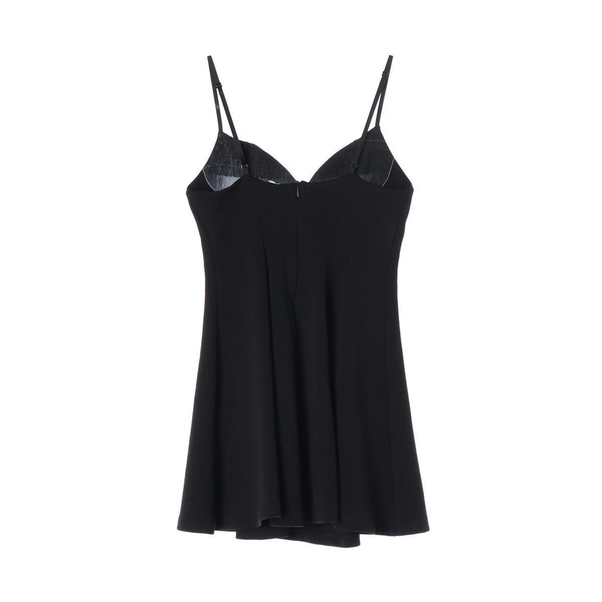 ZARA 자라 블랙 브이넥 뷔스티에 나시 미니 플레어 원피스 이미지 2