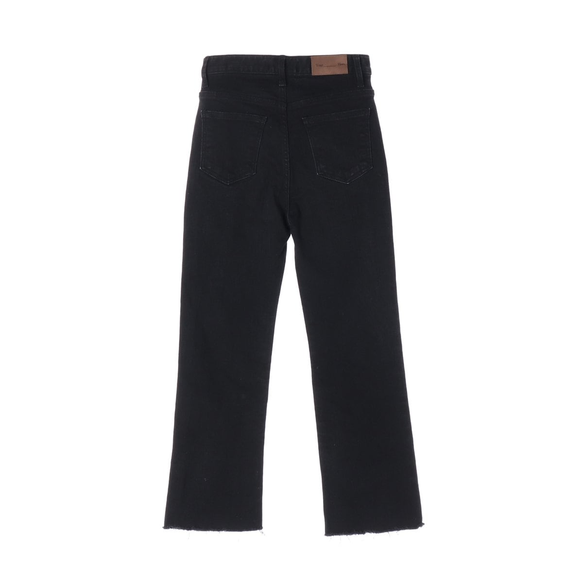 유어네임히얼 차콜 하이라이즈 컷아웃 데님 청바지  상세 이미지 2