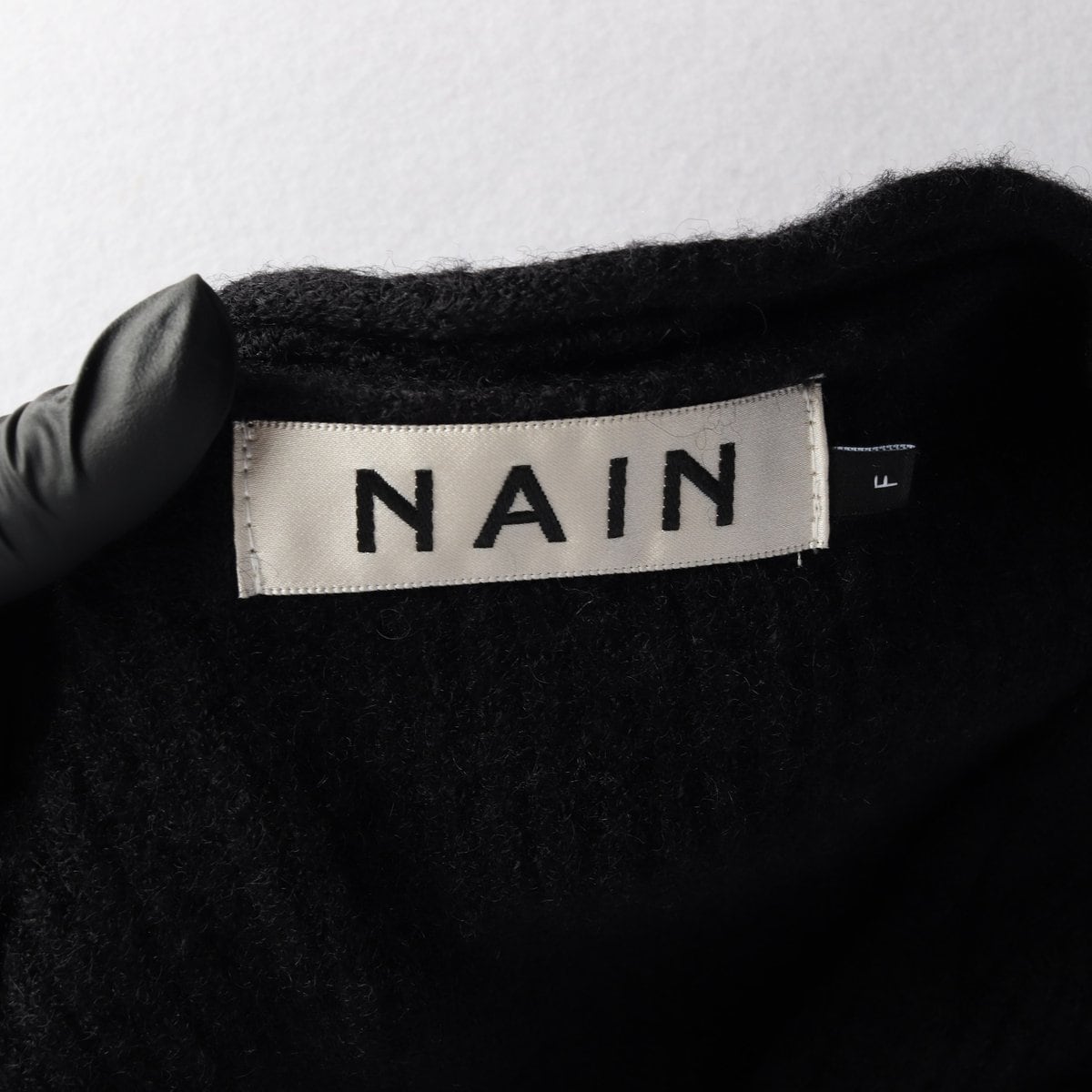 NAIN 나인 블랙 브이넥 니트 가디건  상세 이미지 5