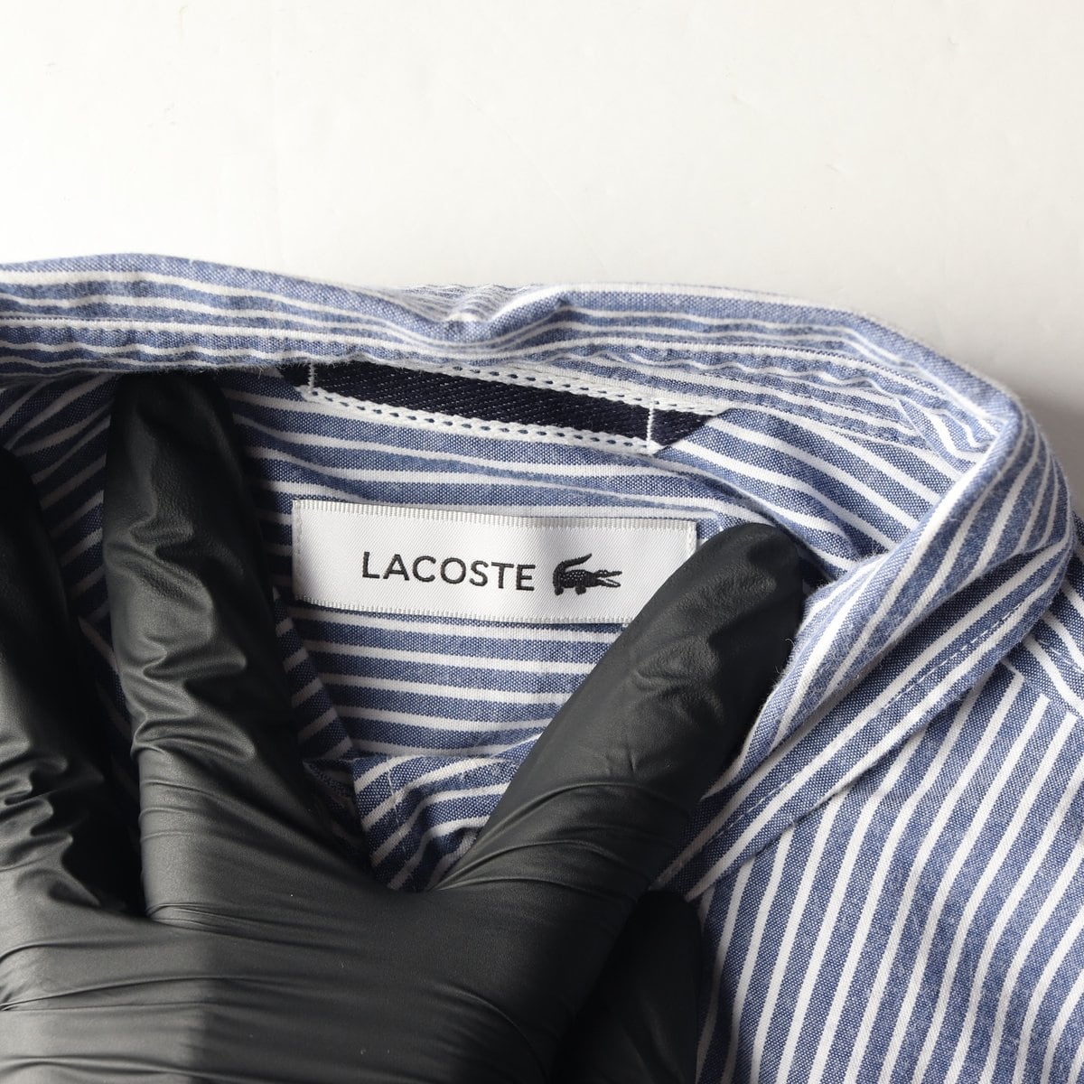 LACOSTE 라코스테 블루 스트라이프 긴팔 셔츠  상세 이미지 5