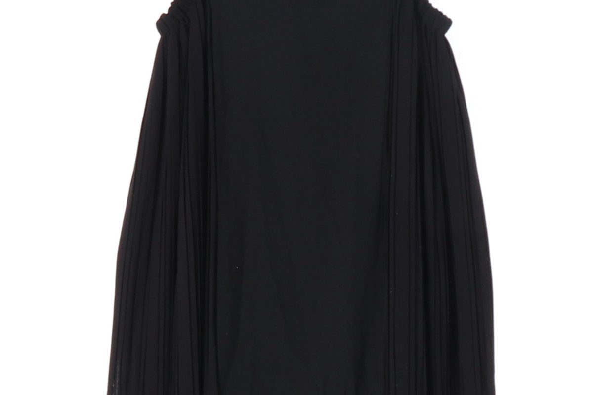 ZARA 자라 블랙 플리츠 배색 뷔스티에 나시 롱 원피스 슬립드레스  이미지 4