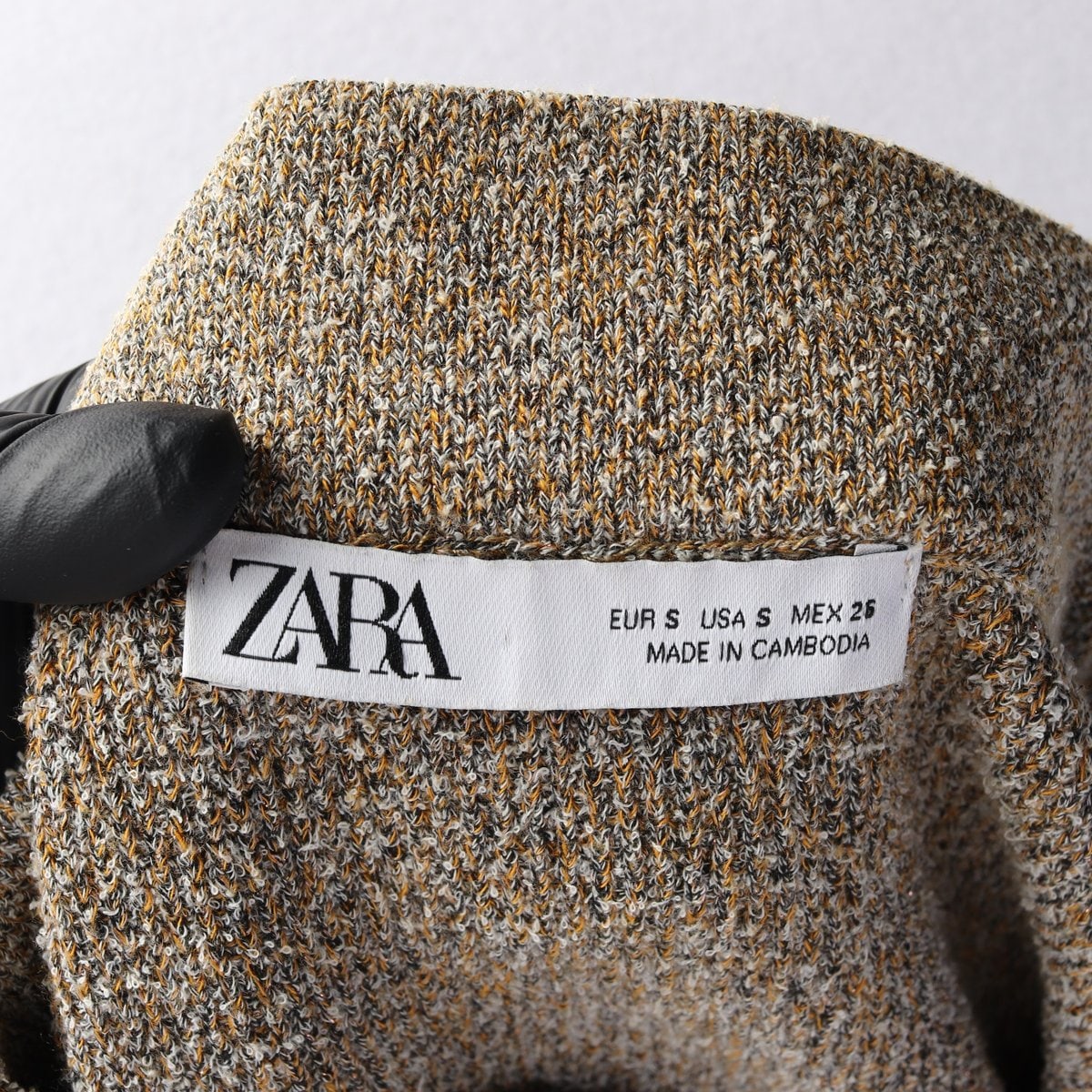 ZARA 자라 브라운 밴딩 롱 니트 스커트 치마 이미지 6