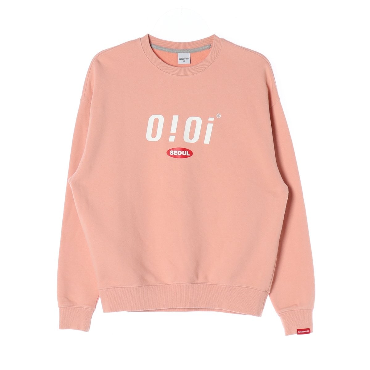 OIOI 오아이오아이 핑크 로고 프린팅 맨투맨 스웨트셔츠 이미지 1