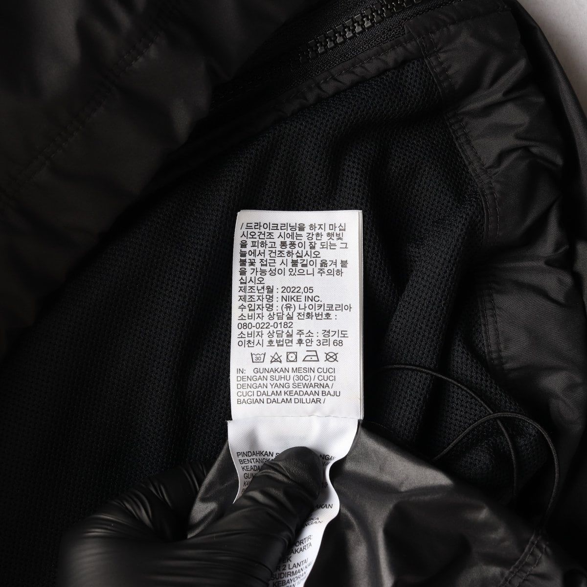나이키 블랙 로고 후드 집업 바람막이 점퍼 재킷  22FW 상세 이미지 7