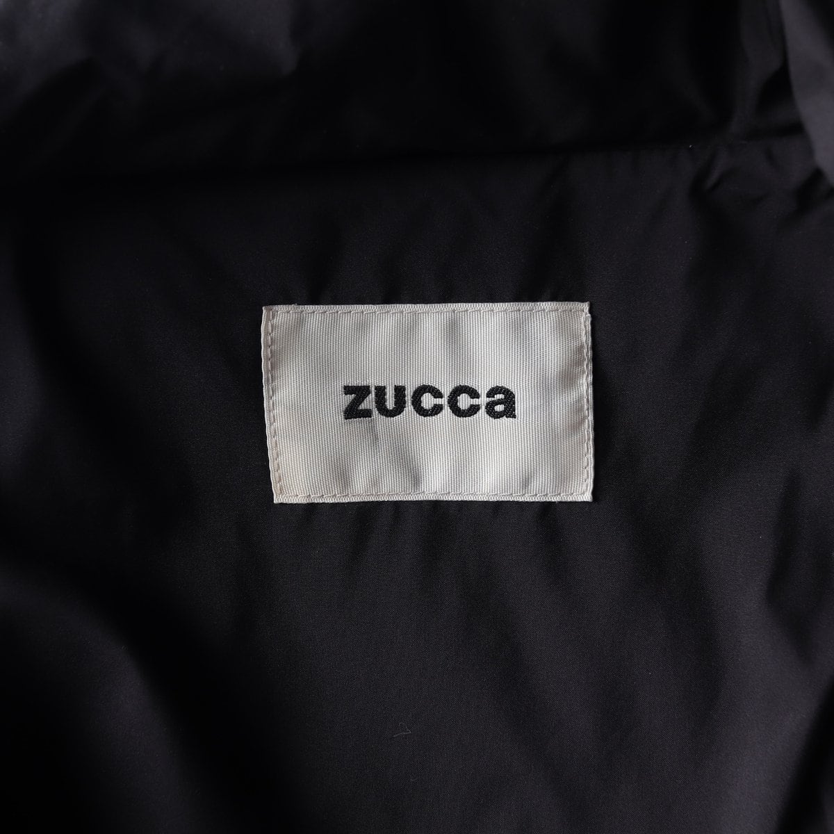 ZUCCA 주카 블랙 숄카라 롱 패딩 코트 상세 이미지 7