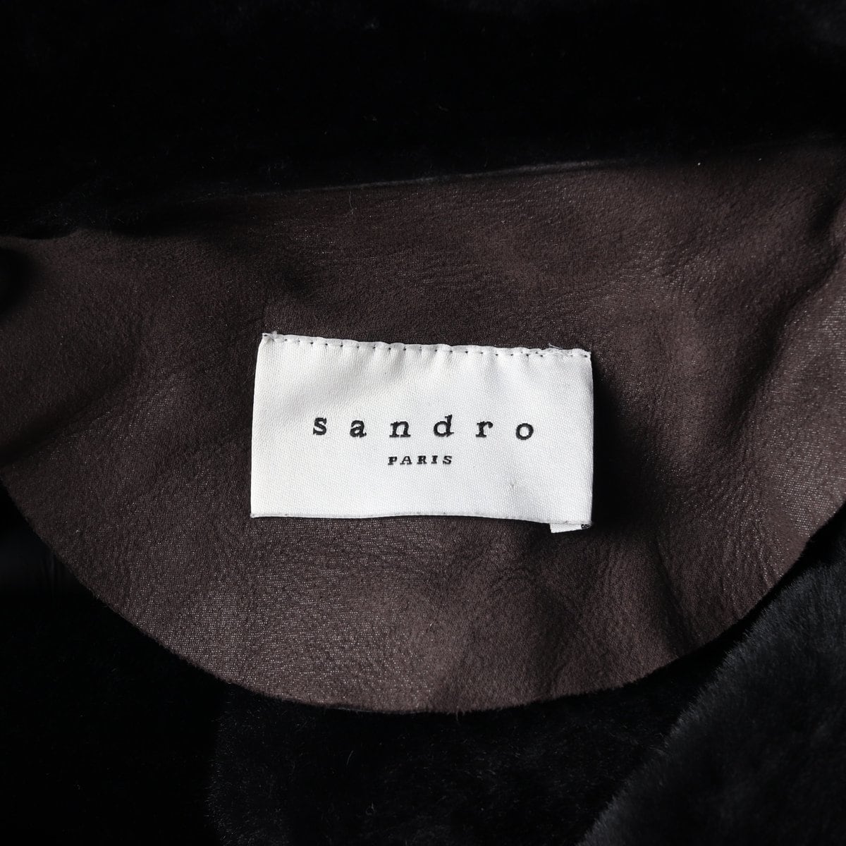 SANDRO 산드로 천연양가죽 천연양털 무스탕 재킷  퍼 코트 M 상세 이미지 6