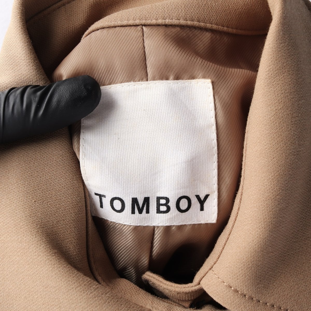 TOMBOY 톰보이 카멜 브라운 롱 트렌치코트 재킷  상세 이미지 6