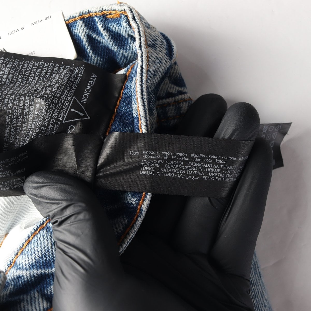 (새상품)ZARA 자라 워싱 하이라이즈 데님 청바지  상세 이미지 7