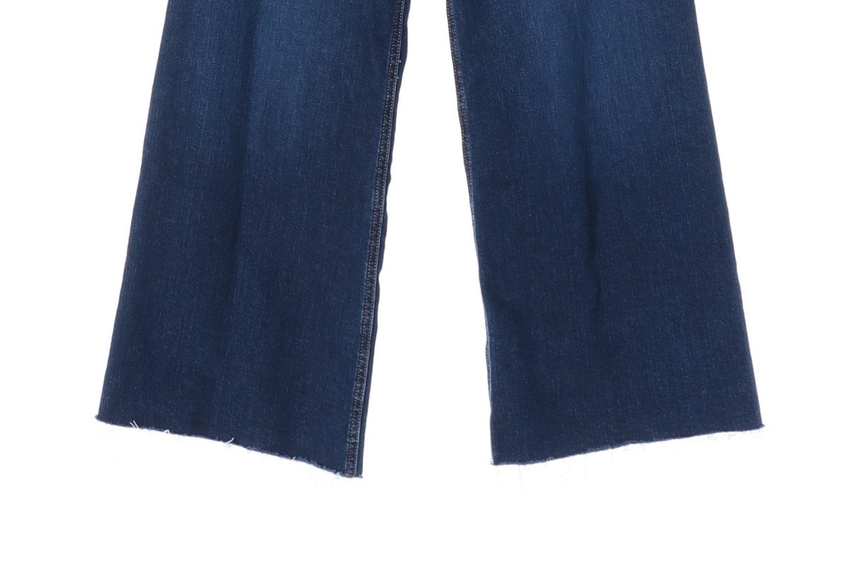 ZARA 자라 진청 워싱 와이드 컷아웃 데님 진 청바지 상세 이미지 5