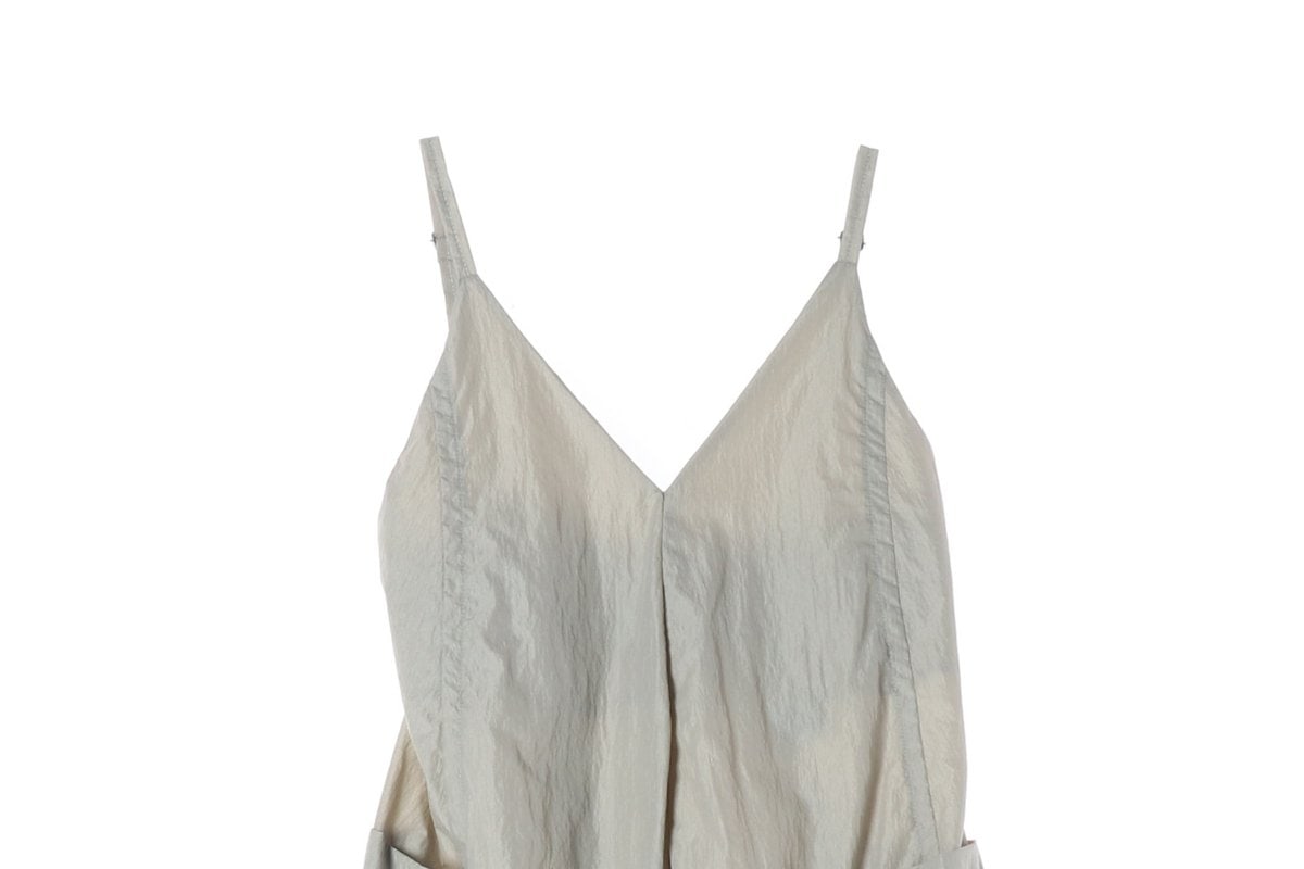 (새상품)ZARA 자라 X 앤드원더 뷔스티에 브이넥 롱 플레어 원피스 XS 이미지 3
